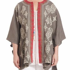 JWLA For Johnny Was Dharma Long Drape Poncho
